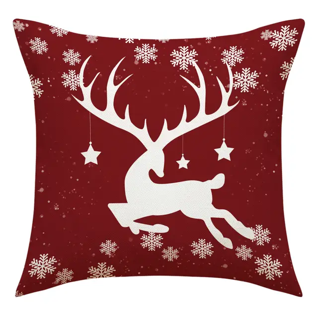 Christmas Pillow Cover Snowman Elk Decoration 23Ym65 3 - Shop at LoveMi
