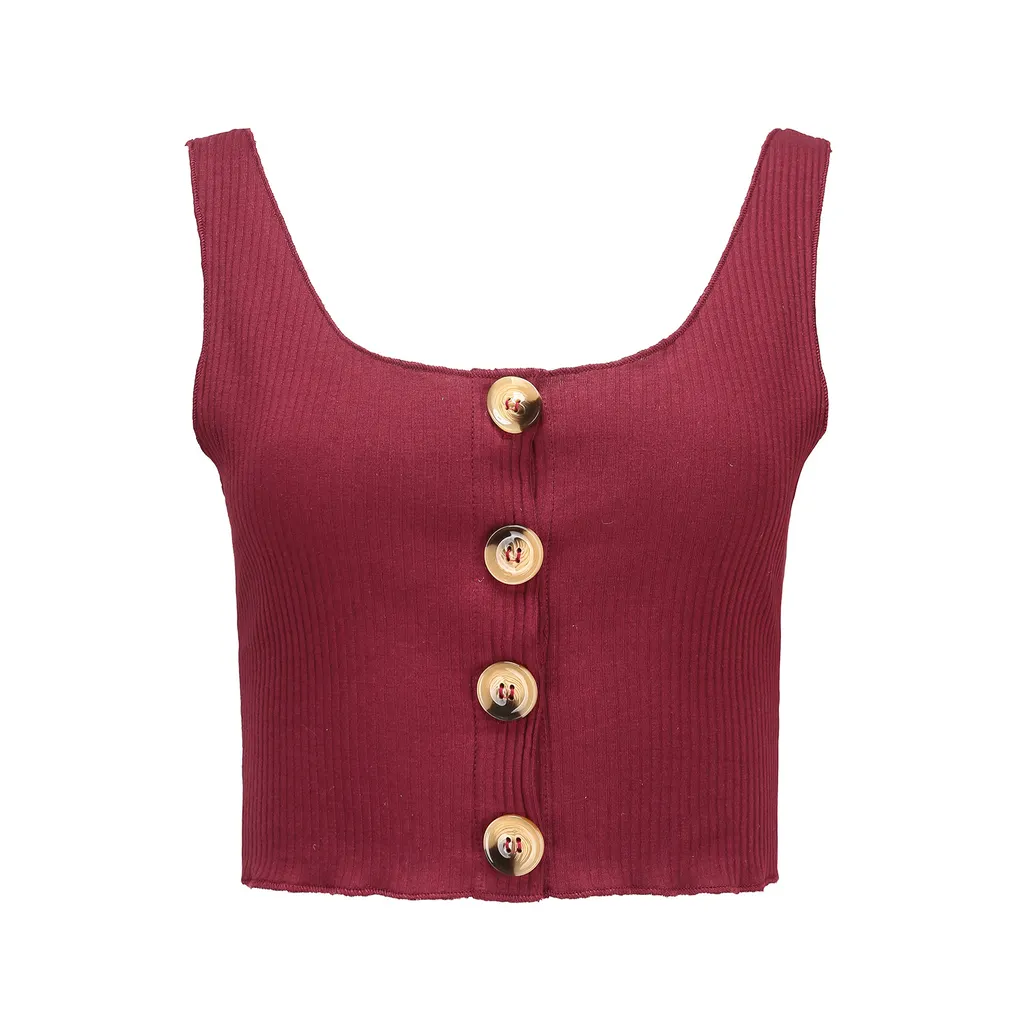 V-neck Nightclub Backless Camisole Lace-up Sleeveless Bottoming Top - Purplish Red