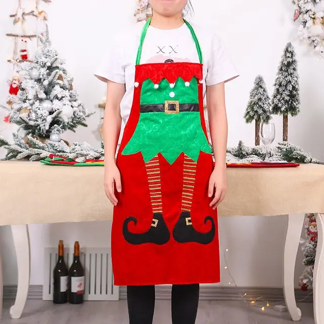 Christmas Fashion Minimalist Ornament Kitchen Apron Red Wizard Apron - Shop at LoveMi