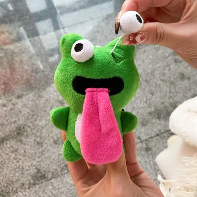 Magnetic Frog Tongue Kiss Keychain Green - Shop at LoveMi