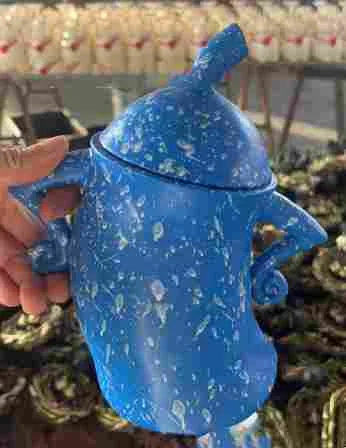 Color Jar Resin Decoration With Attitude Blue Attitude Can - Shop at LoveMi