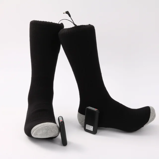 Charging Heating Warm Feet Long Tube Cold resistant A Pair Of Socks Has Power Bank - Shop at LoveMi