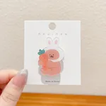 1 Orange Rabbit White Ears