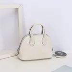 Women's Crossbody Genuine Leather Simple Shoulder Bag - White