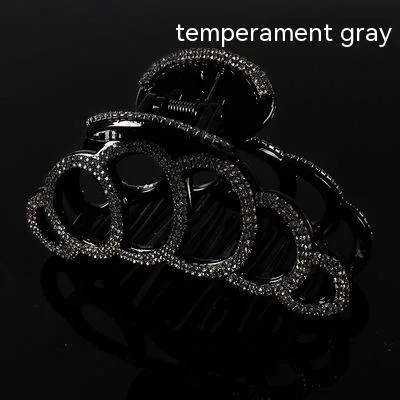 No Plus sized Hollow Three dimensional Hair Claw A Elegant Gray 8278 - Shop at LoveMi