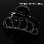 No Plus-sized Hollow Three-dimensional Hair Claw - A Elegant Gray 8278