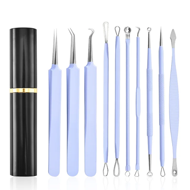 Aluminum Cylinder Mounted Acne Needle Set Of Purple - Shop at LoveMi