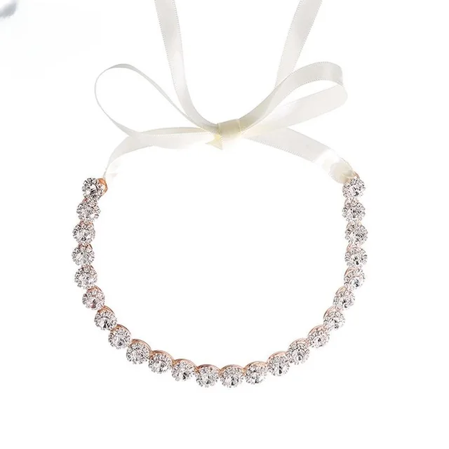 Bridal Rhinestone SUNFLOWER Hair Band Wedding Photography Accessories Banquet Headdress Rose Gold - Shop at LoveMi
