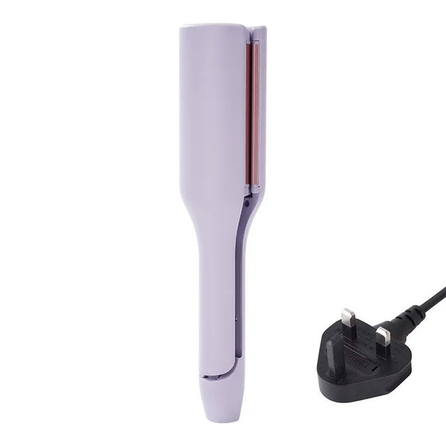 32mm French Egg Roll Hair Curler Water Ripple British Standard Purple - Shop at LoveMi