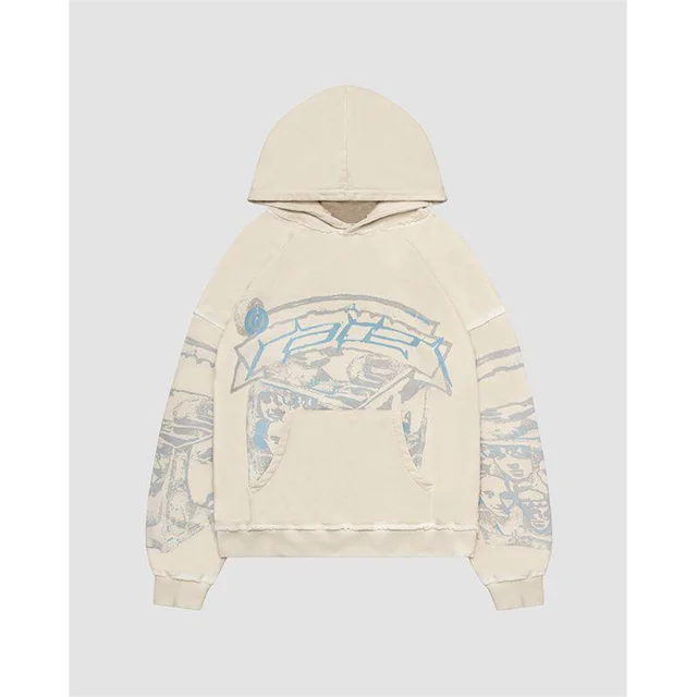 Women's Fashion Casual Hooded Pullover Sweater Beige - Shop at LoveMi