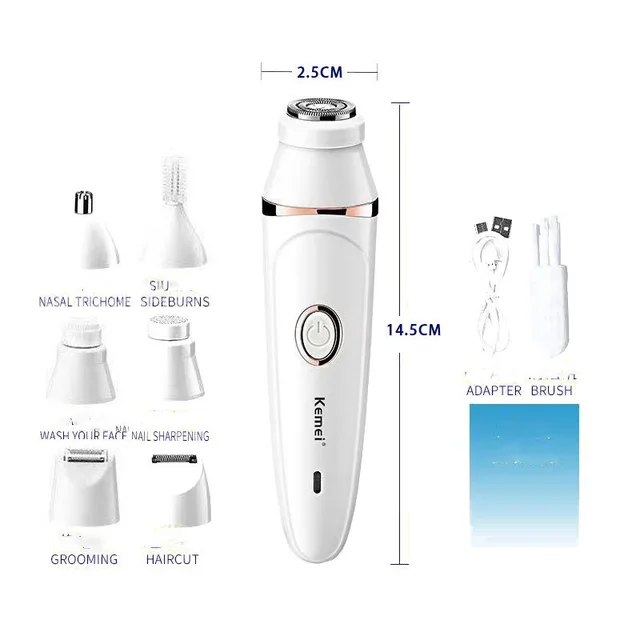 Hair Removal Machine Kemeiemei Multifunctional Shaver White - Shop at LoveMi