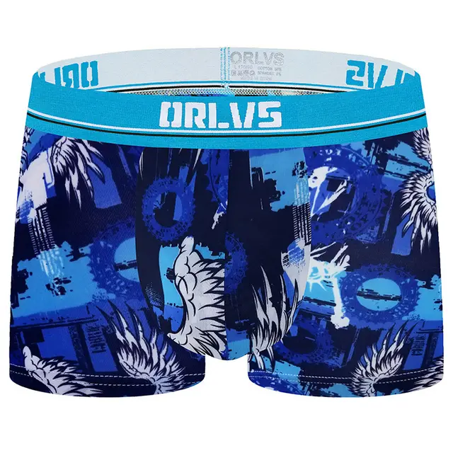 Men's Underwear Ice Silk Breathable Hip lifting Boxers Blue - Shop at LoveMi
