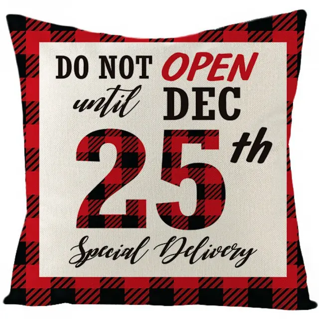 Christmas Fashion Simple Linen Printed Pillowcase Jym131 16 - Shop at LoveMi