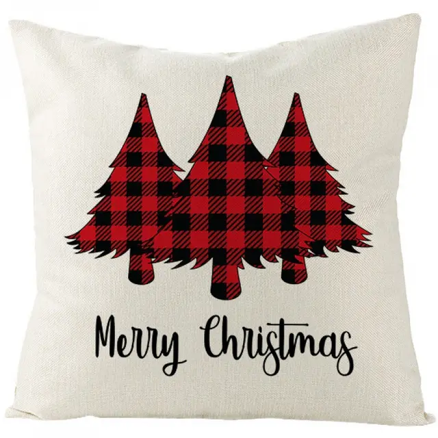 Christmas Fashion Simple Linen Printed Pillowcase Jym131 7 - Shop at LoveMi