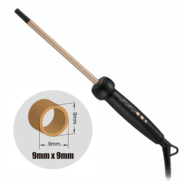9mm Super Slim MCH Tight Curls Wand Ringlet Afro Hair Cu Rler Round Au - Shop at LoveMi
