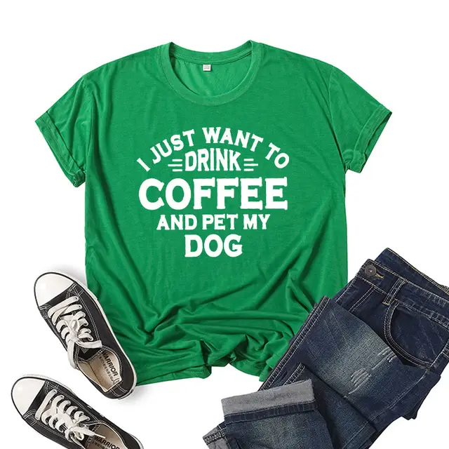 Printed Short Sleeve Round Neck T shirt Green - Shop at LoveMi