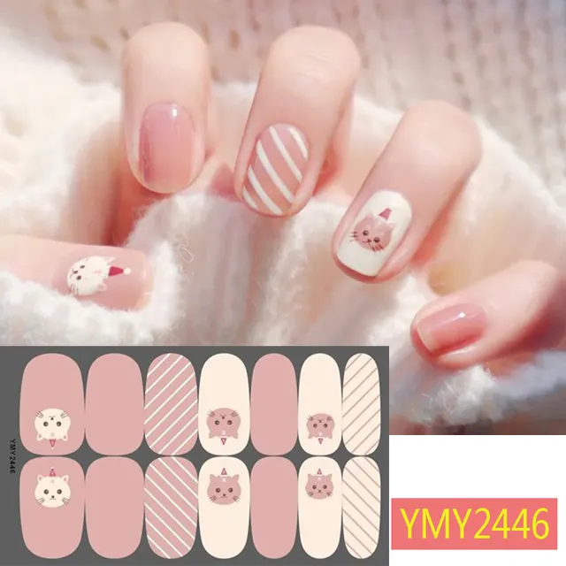 Manicure Christmas Ultra thin Strap Adhesive Nail Sticker Ymy2446 - Shop at LoveMi