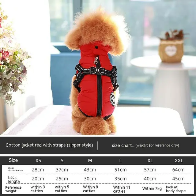 Pet Cotton Vest With Traction Chest And Back Red - Shop at LoveMi