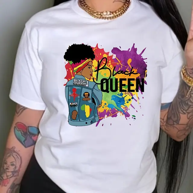 Large Size Women's Loose T shirt Printing 3634 - Shop at LoveMi