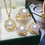 Freshwater Pearl Necklace For Women All-match Suit - White