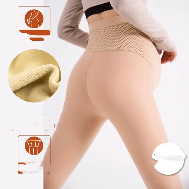 Autumn And Winter Fleece lined Thickened Maternity Water Light Pants Bare Leg Skin - Shop at LoveMi
