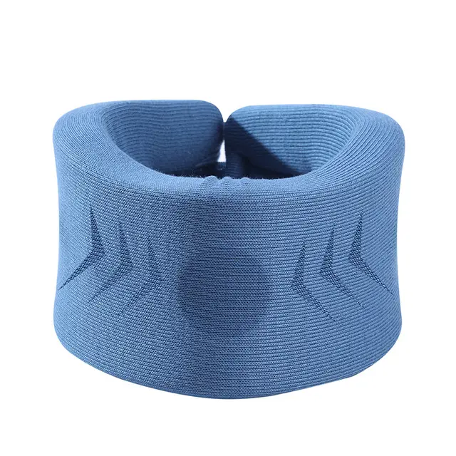 Cervical Sponge Neck Support Breathable Support Anti lower Head Blue Without Handkerchief - Shop at LoveMi