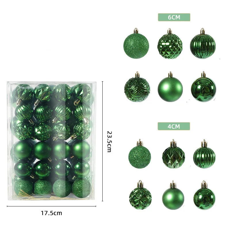 Plastic Ball Hanging Ornament Set Green - Shop at LoveMi