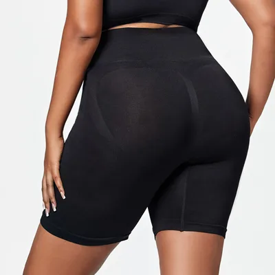 Women's Fashion Solid Color Belly Contracting And Hip Lifting Pants Black - Shop at LoveMi