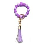 Purple Rose Red Beaded Tassel