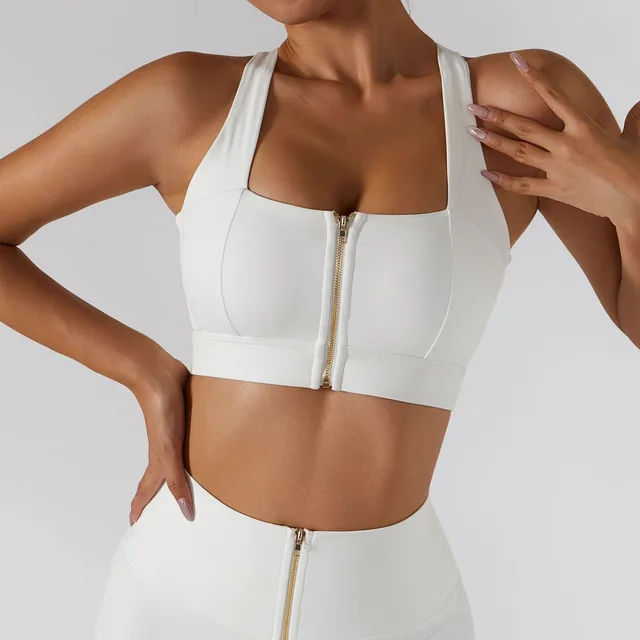 Sports Suit Seamless Yoga Set Women Two Pieces White Bra2 - Shop at LoveMi