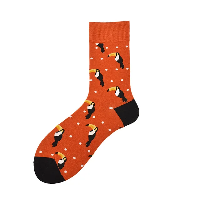 Creative Couple Cotton Mid high Socks Kyorochan - Shop at LoveMi