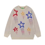 Maychao Round Neck Knitted Sweater - Apricot