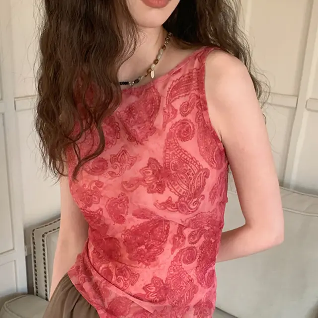 Hollow Backless Sleeveless T shirt Pink - Shop at LoveMi