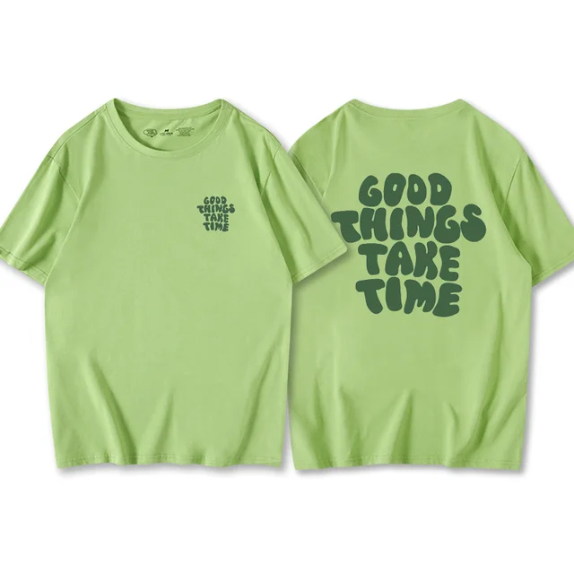 Shoulder Length Short Sleeved Summer Loose Fit Green - Shop at LoveMi
