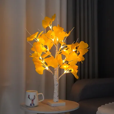 Home Decoration Ginkgo Leaf Tree Modeling Lamp Ginkgo Leaf - Shop at LoveMi