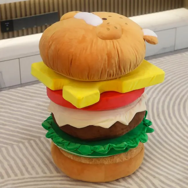 Hamburger Pillow Cushion Bed Backrest Hamburger Set - Shop at LoveMi