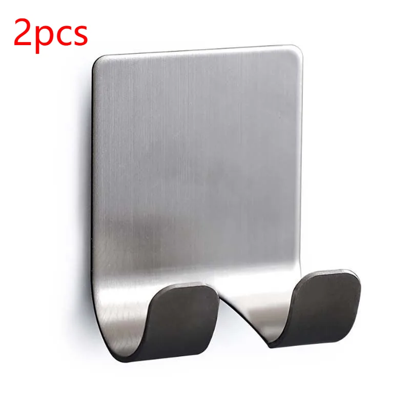 Direct Sales Seamless Stainless Steel Double Hook Double side Paste Stainless Steel Shaver Holder Power Plug Hook Frame Stainless Steel Hook - Shop at LoveMi