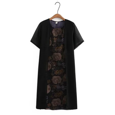 Dress False Two piece Suit Elegant Chiffon Purple - Shop at LoveMi