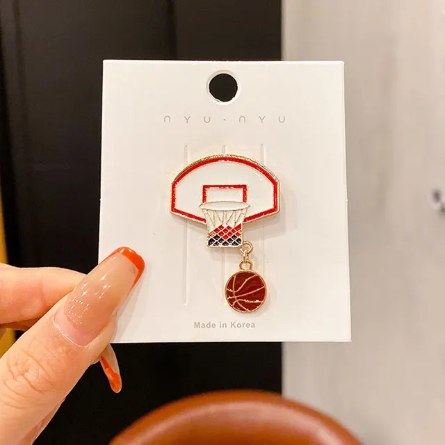 All matching Accessories Cartoon Safety Pin Neckline Decorative Pin Basketball - Shop at LoveMi