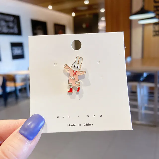 All matching Accessories Cartoon Safety Pin Neckline Decorative Pin Dress Rabbit - Shop at LoveMi
