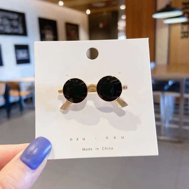 All matching Accessories Cartoon Safety Pin Neckline Decorative Pin Glasses - Shop at LoveMi