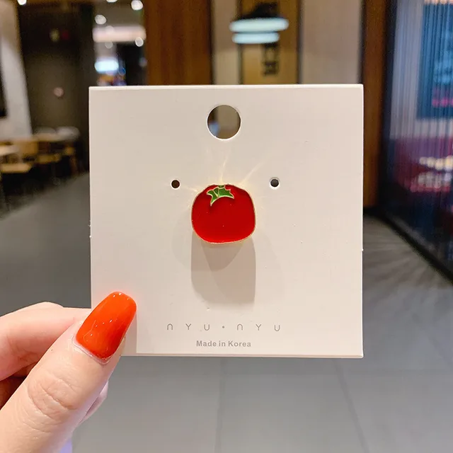 All matching Accessories Cartoon Safety Pin Neckline Decorative Pin Tomatoes - Shop at LoveMi
