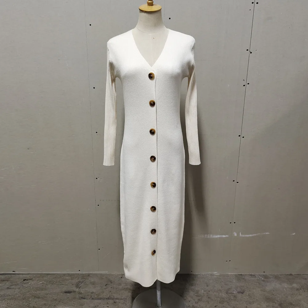 Women's Slim Fit Long Sweater Coat Beige - Shop at LoveMi