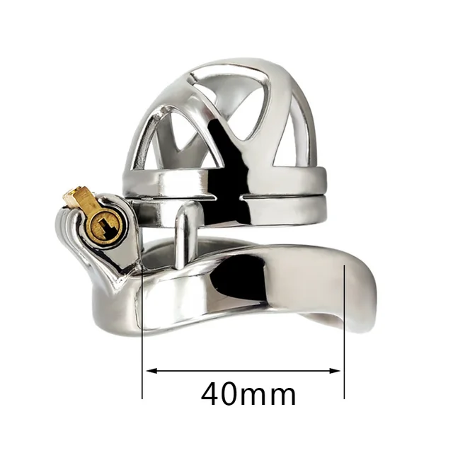 Metal Chastity Belt Bird Cage 40Mm Arc Ring - Shop at LoveMi