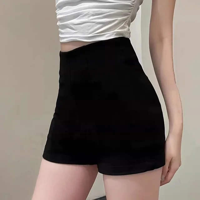 Women's Slim Black High Waist Slim A line Bag Hip Pants Black - Shop at LoveMi