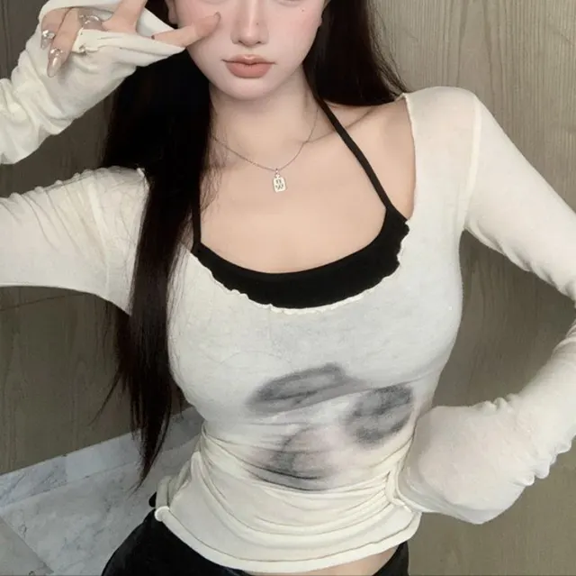 Fashion Base Sling Top Suit White - Shop at LoveMi