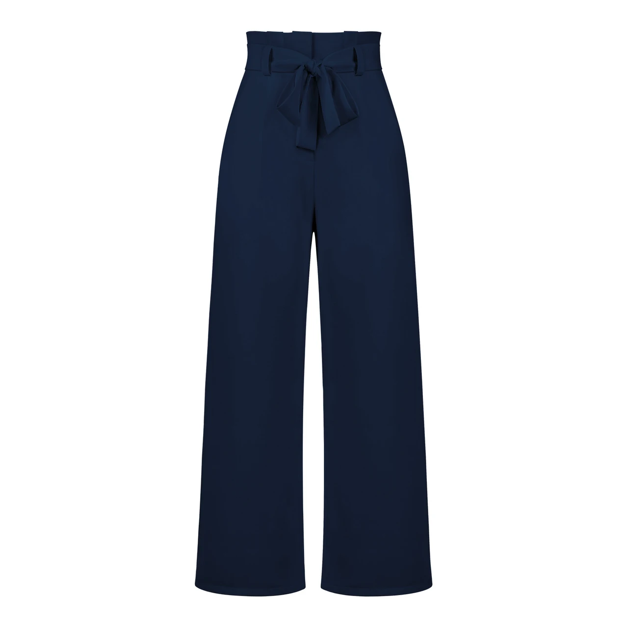 Women's Fashion All-matching Casual Wide-leg Trousers - Gkjl046 Purplish Blue