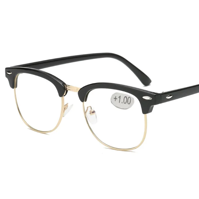 Vintage Resin Half Frame Presbyopic Glasses Presbyopic 325 Degrees - Shop at LoveMi
