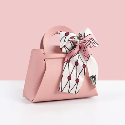 Modern Minimalist Leather Candy Box With Ribbon Happy Fan Band Medium100Pc - Shop at LoveMi