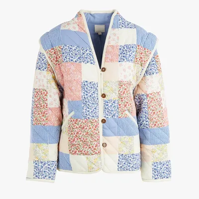Printed Women's Cotton Padded Clothing Artistic Retro Loose Single breasted Cardigan Light Long Sleeves - Shop at LoveMi